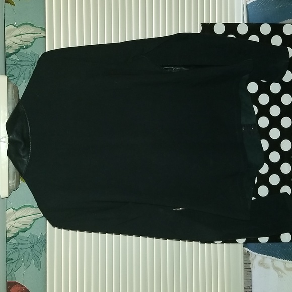 Womens L Bebe Vintage Leather top - Picture 2 of 8